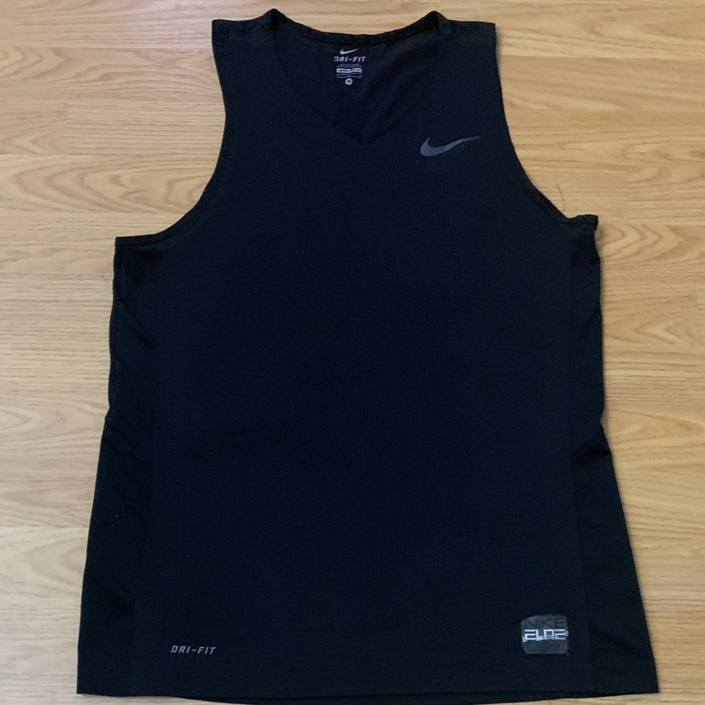 Nike Elite Black Sleeveless Dri-FIT Top Basketball Size Small Mens